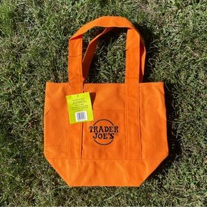 Trader Joe's mini Orange Tote Bag